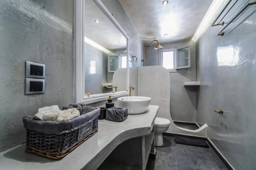Villa Brouzos- Maisonette With Sea & Mountain View Emporio  ภายนอก รูปภาพ